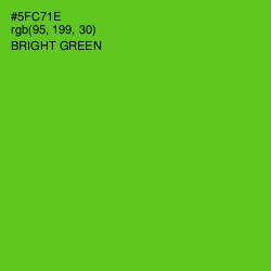 #5FC71E - Bright Green Color Image